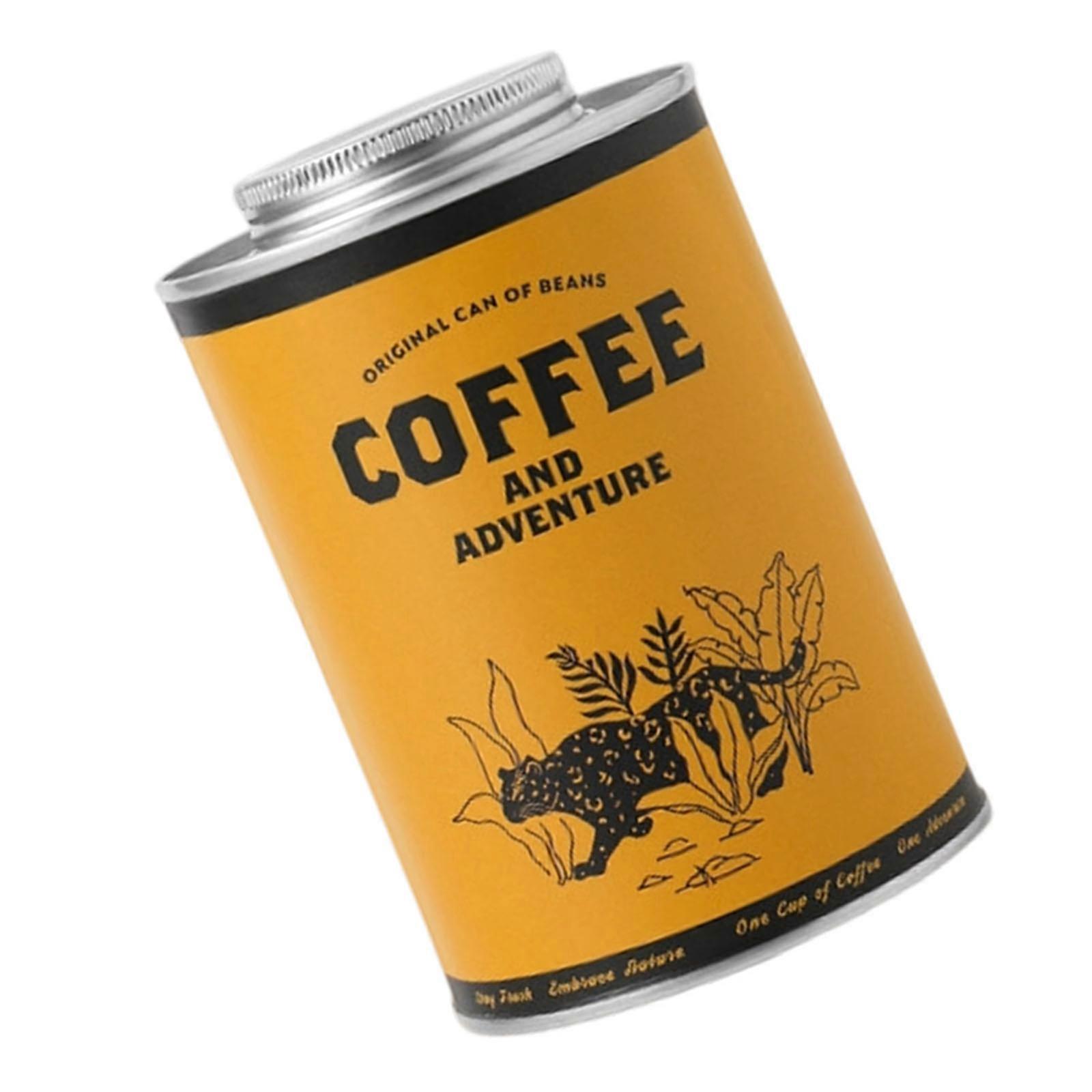 Multipurpose Galvanized Steel Coffee Storage Container Thin Tight Plan Camping Kitchen Essential Multicolor