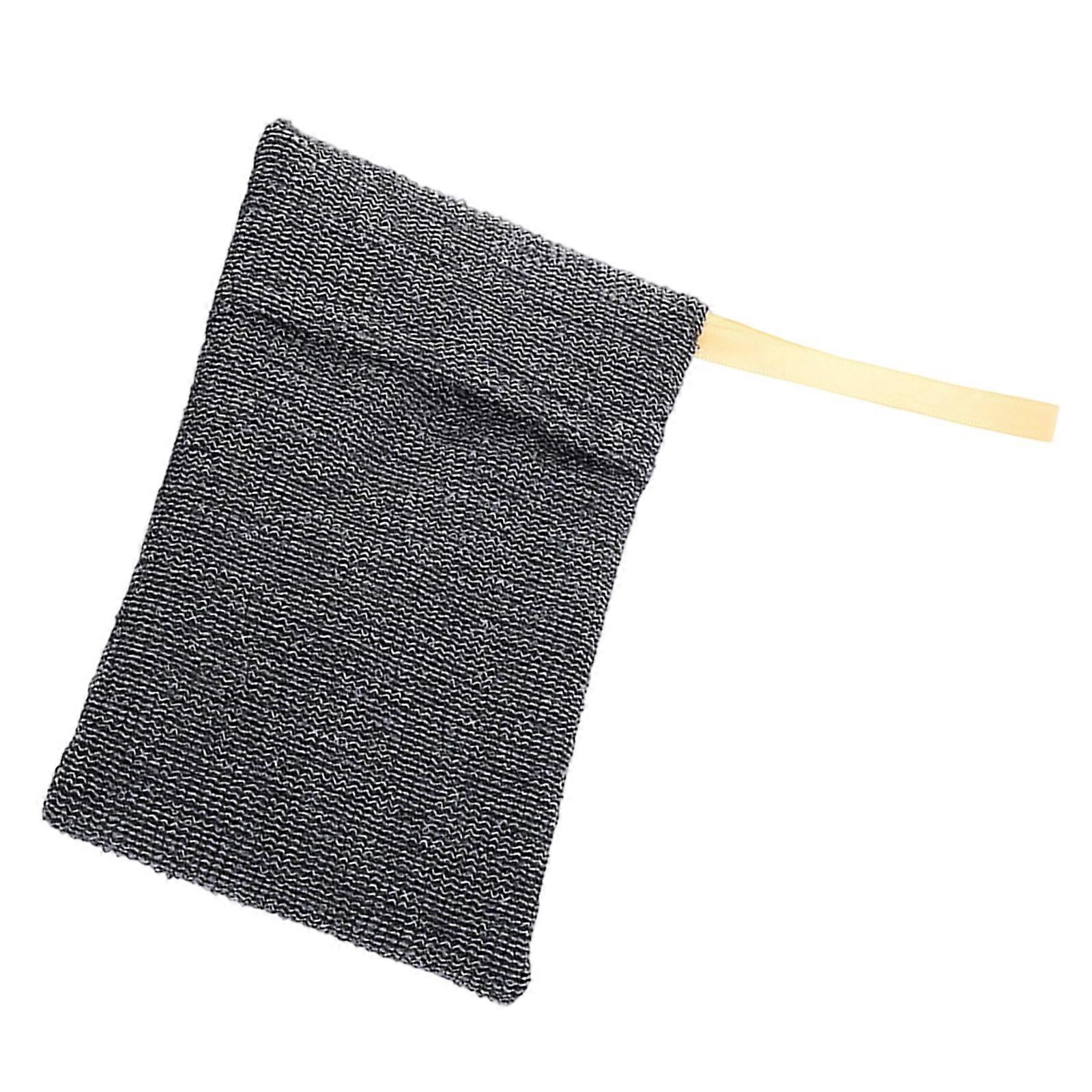 Reusable Soap Holder Exfoliating Mesh Soap Pouch Bath Accessories Hanging Loop for Space Saving Durability Nylon Mesh  Orange and yellow