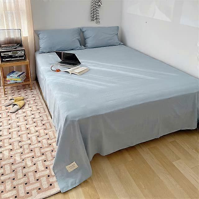 Cotton Flat Sheets SweatAbsorbing Breathable Cover For Single Or Double Beds