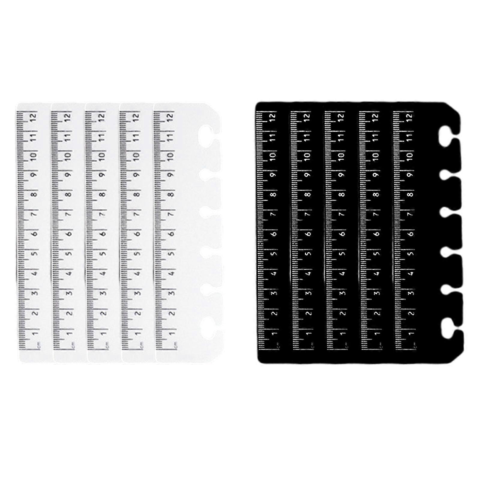 Book Marker Rulers 10pcs Creative Measurement Tools For Binders Diaries And Work Documentation Multicolor