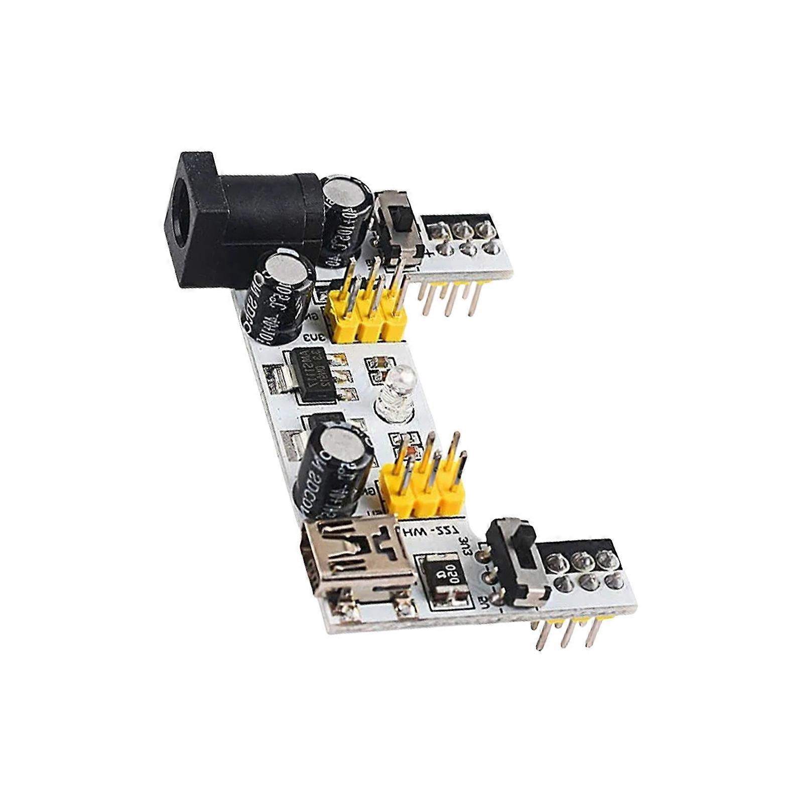 Power Supply Module 5V 3.3V Output MB102 Breadboard Power Supply Module Power Module 2 Way For Microcontroller Project Multicolor