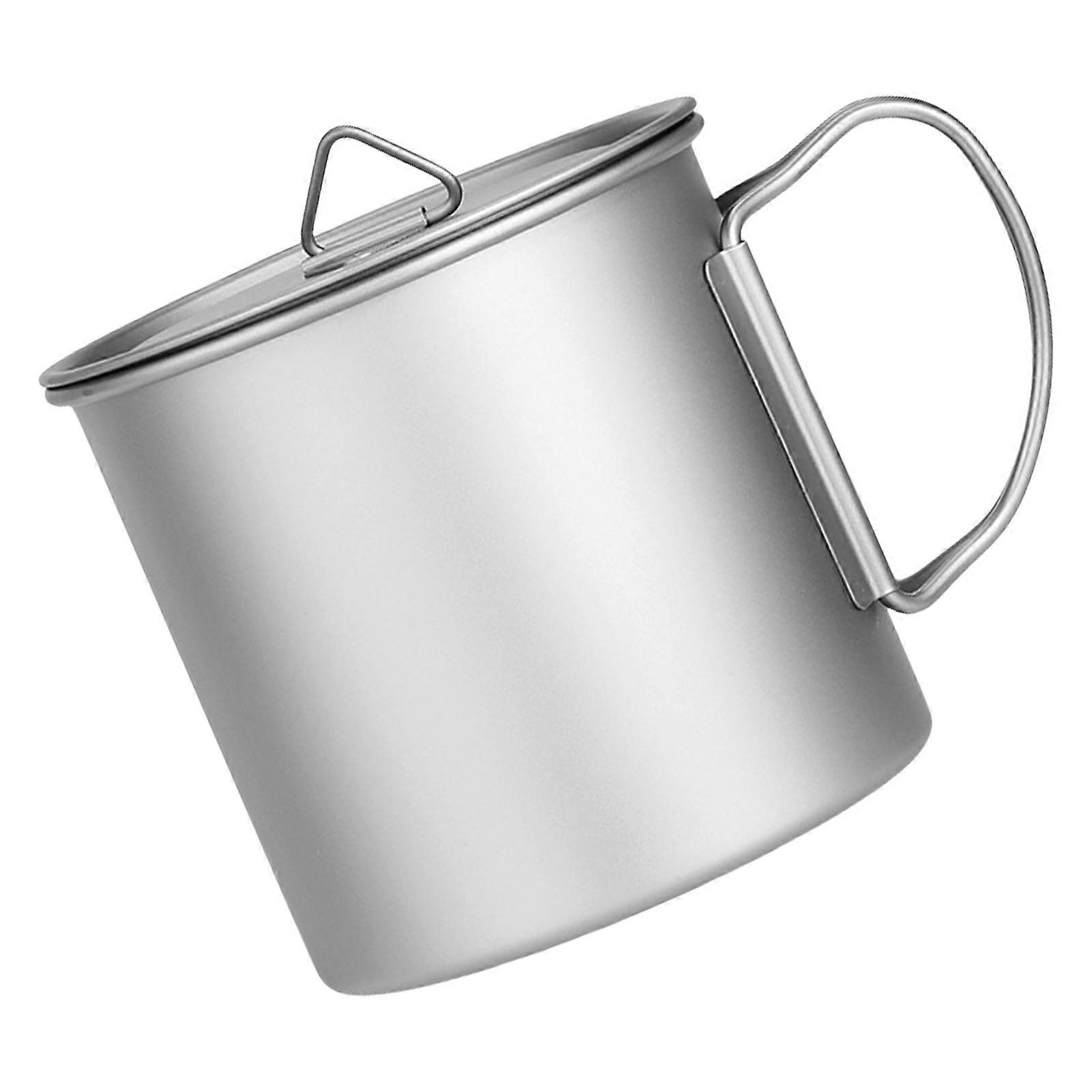 معدات المطبخ في الهواء الطلق تجهيزات المطابخ السفر كأس المشروبات القدح السياحي التخييم فنجان القهوة الطبخ كوب مياه الشرب مع غطاء 750 مل