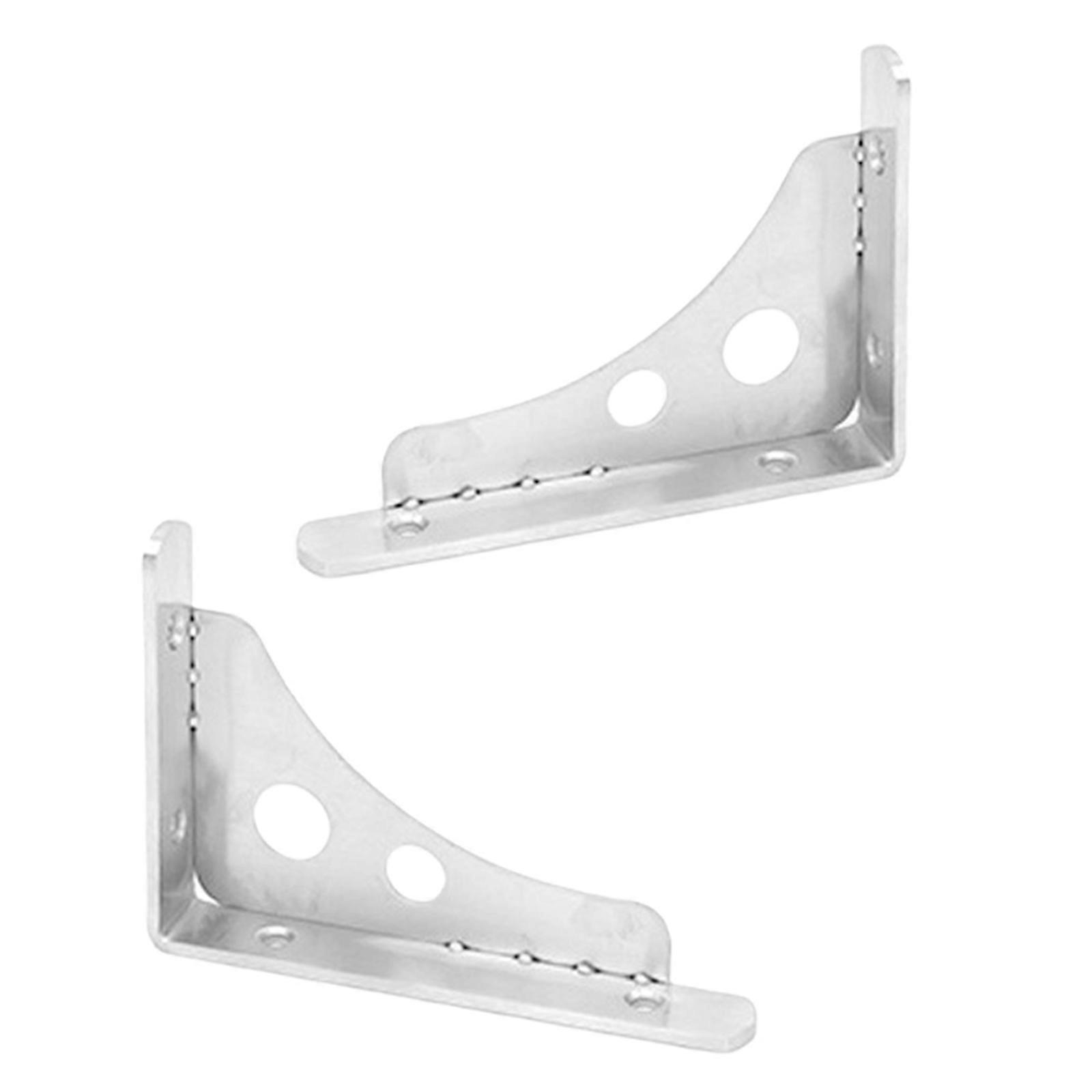 Corner Wall Bracket with rusts  Resistant Coating Wall Mount Bracket for Shelves & Storage Racks Strong Load Bearing  6 inches