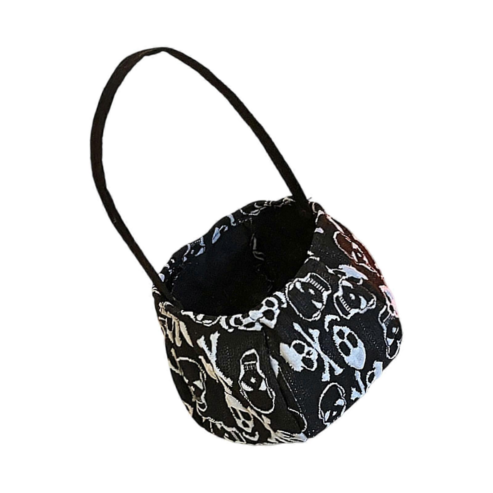 Vegetable Candy Shipper Kids Party Addition Permanent Recyclable Polyester Bag With Decorative Handle Multicolor