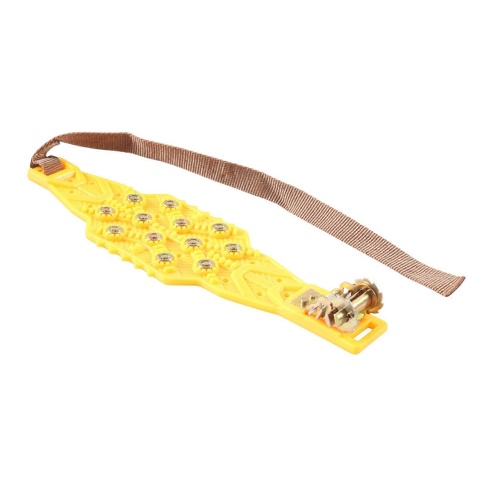 Portable Auto Traction Chains Vehicle Snow Chain Automotive Snow Chain Simple Use for Improves Grip in Winter Weather  Yellow