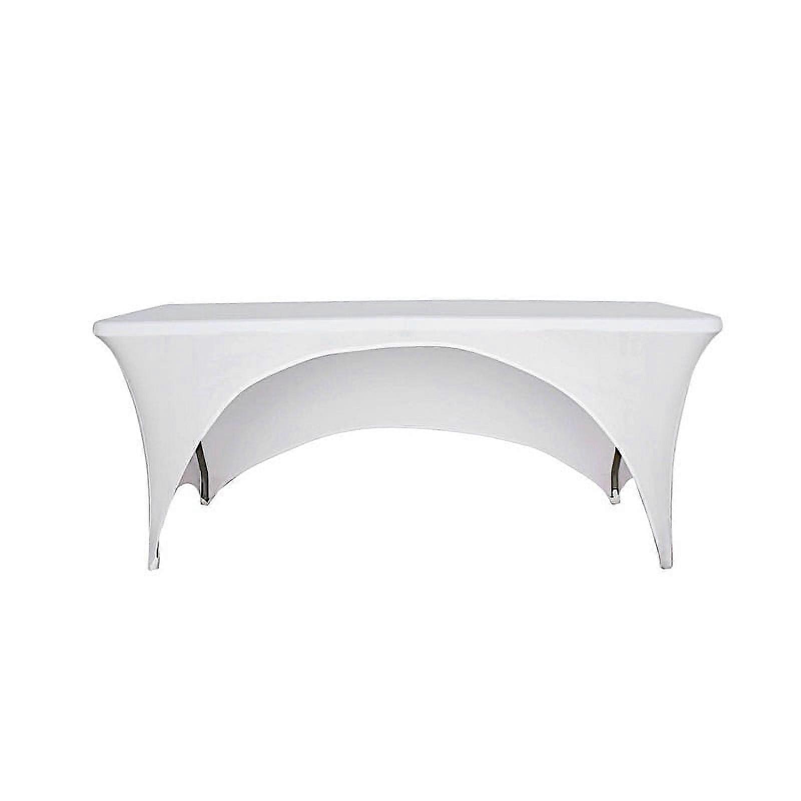6 ft Fitted Spandex Tablecloth Open Back Table Cover Party Event Decorations