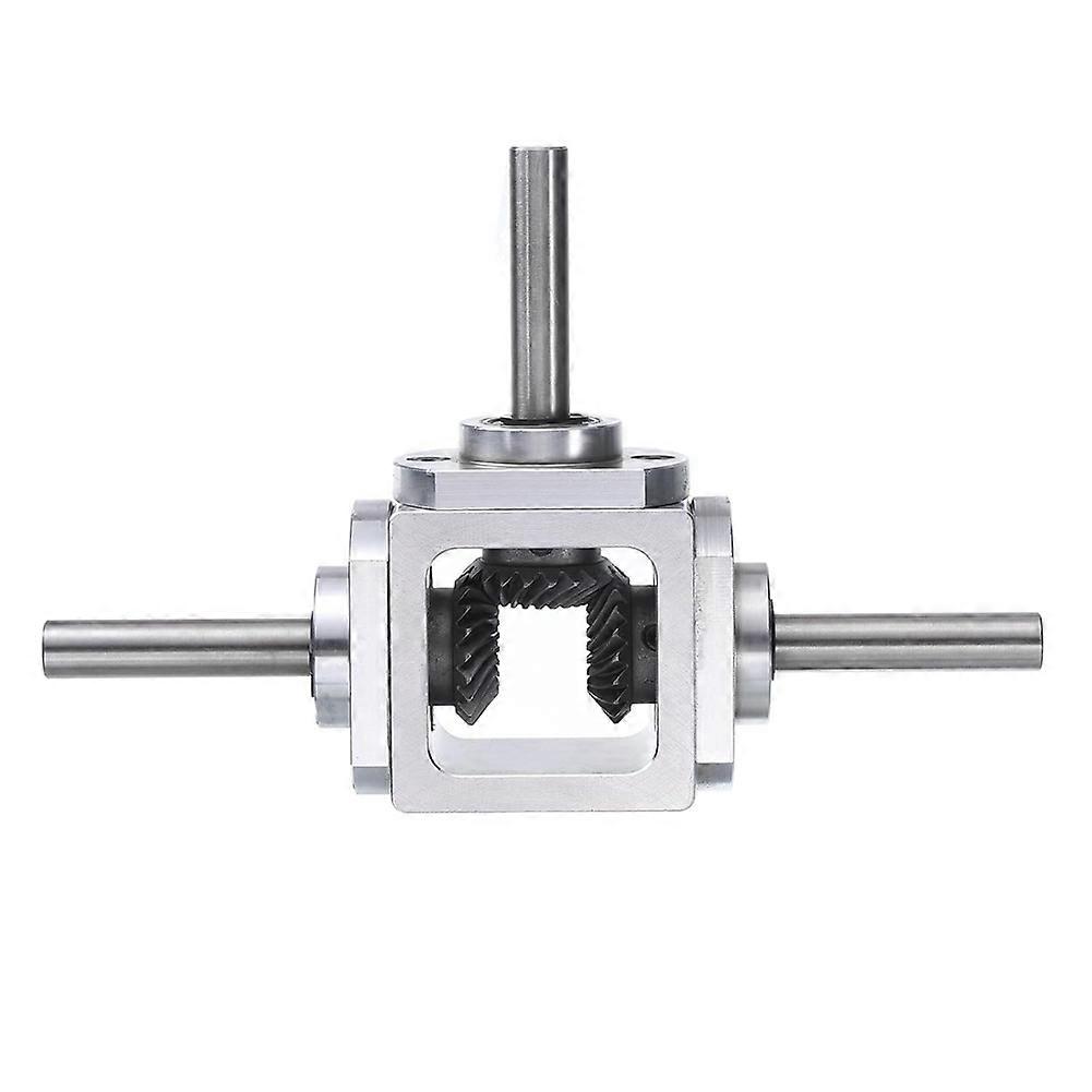 Gear-Box 90 Degree Right Angle Bevel-Gearbox 1:1 Reversing Double Output Shaft 1 Module 20 Teeth Bevel Gear
