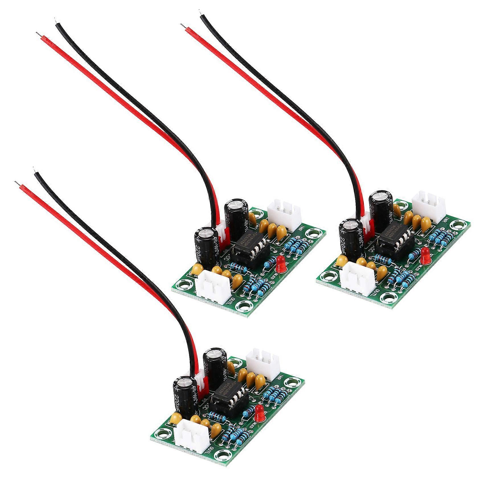 3X Mini Preamp Op Amp Module Amplifier Dual Channel NE5532 Preamplifier Tone Board 5 Times Wide Volt