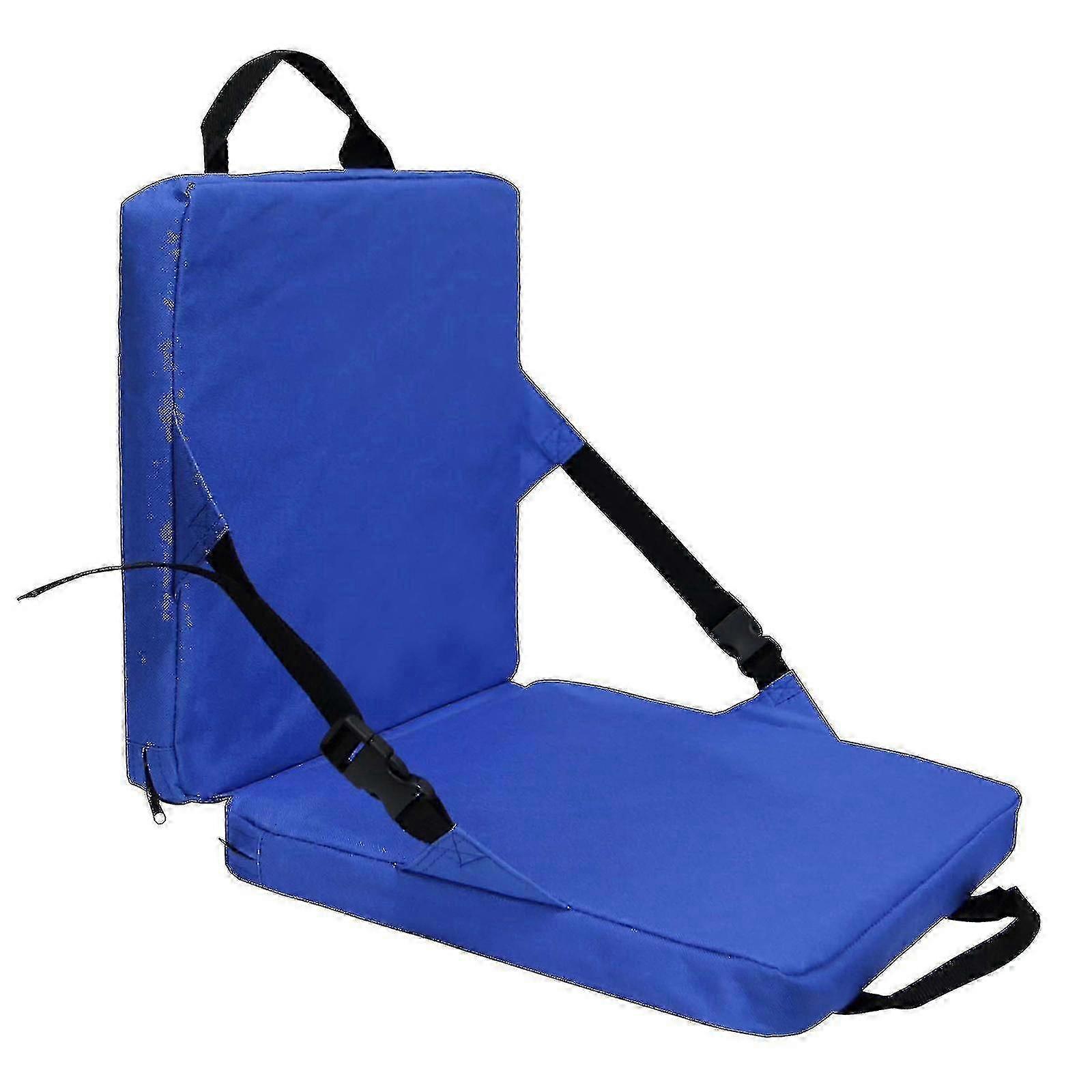 Lightweight Bleacher Seat - Foldable Stadium Cushion with Back Support for Outdoor Events