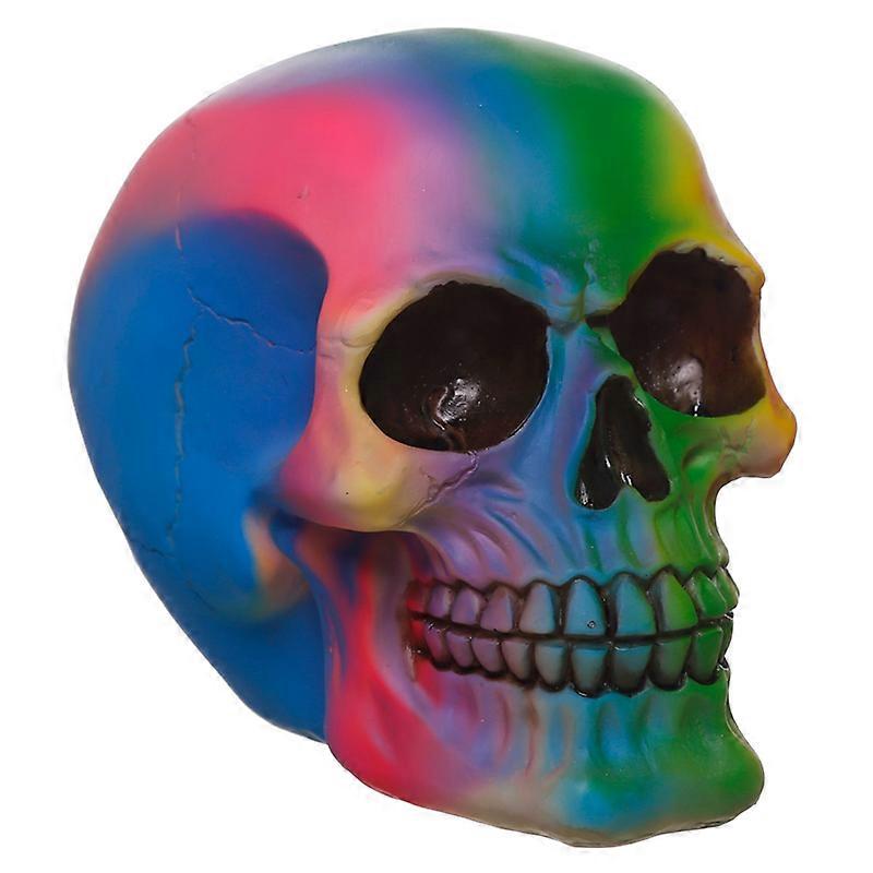 Gothic Rainbow Skull Ornament 1 Pack