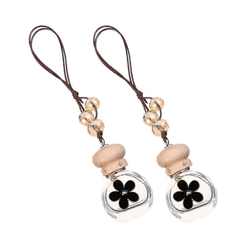 Car Aroma Hanging Air Freshener Diffuser Bottles 2Pcs for Air Freshening