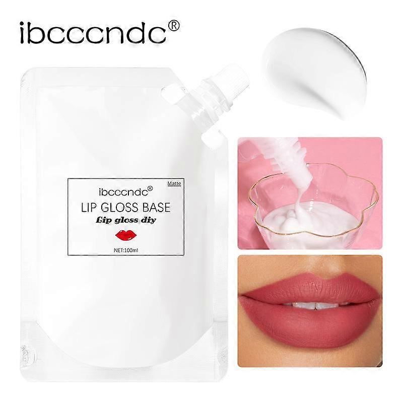 Matte DIY Lip Gloss Base, Fun DIY Lip Stain Base, Customize Your Own Lip Color at Home, 100ML Liquid Makeup Foundation