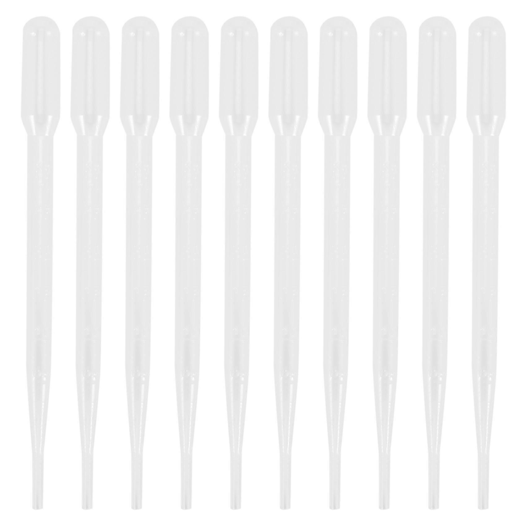 10pcs 3ML Disposable Plastic Eye Dropper Set Transfer Graduated Pipettes