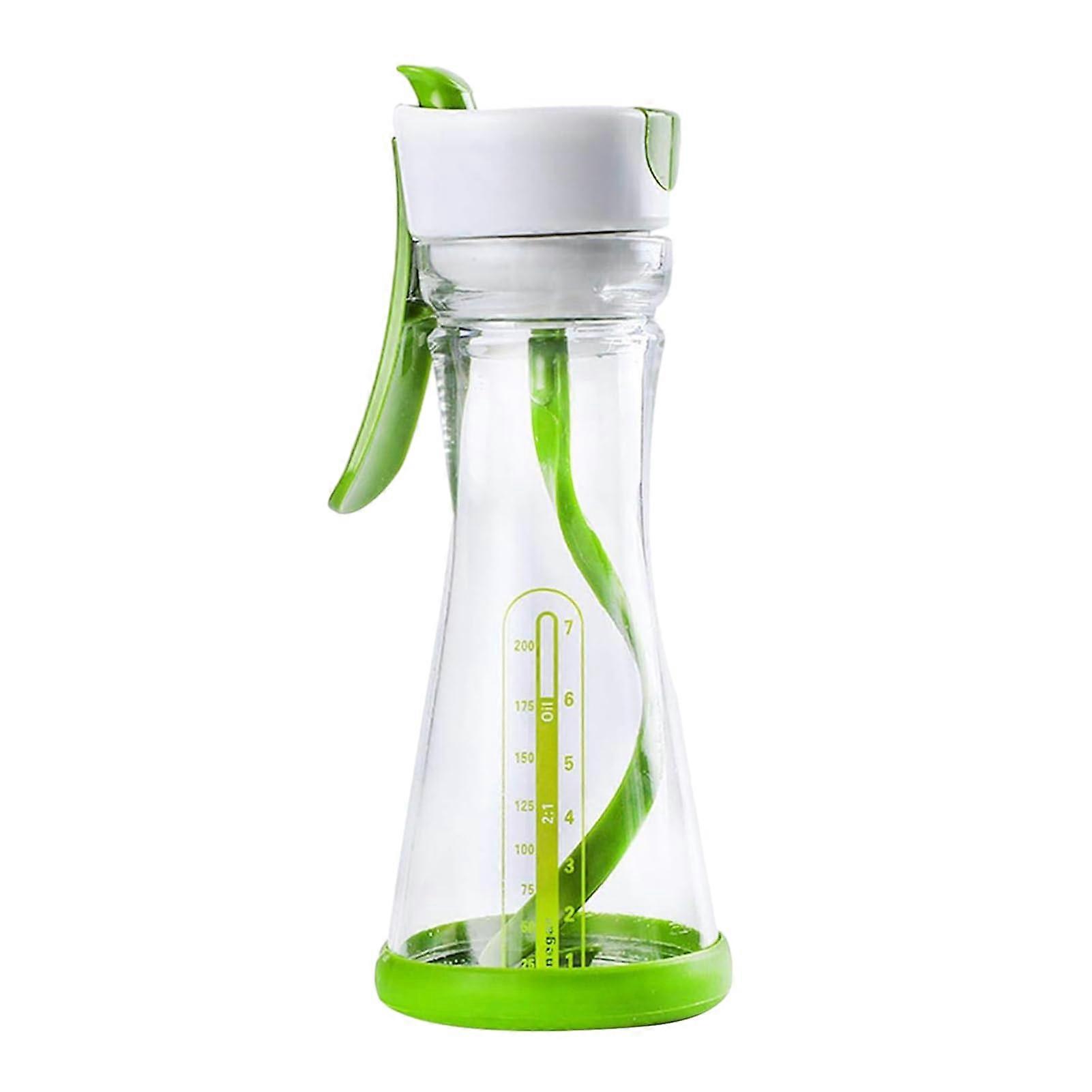 Salad Dressing Shaker with Handle, Leakproof Mixer Bottle with Measurement Markings for Kitchen