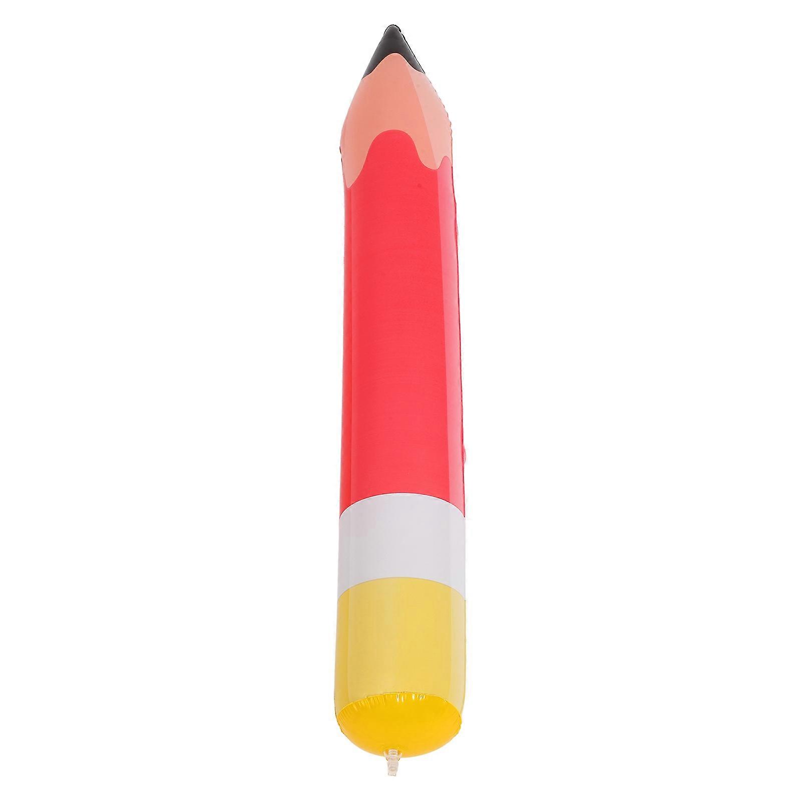 Back to School Decor Inflatable Pencil Balloon for Party Use Red PVC