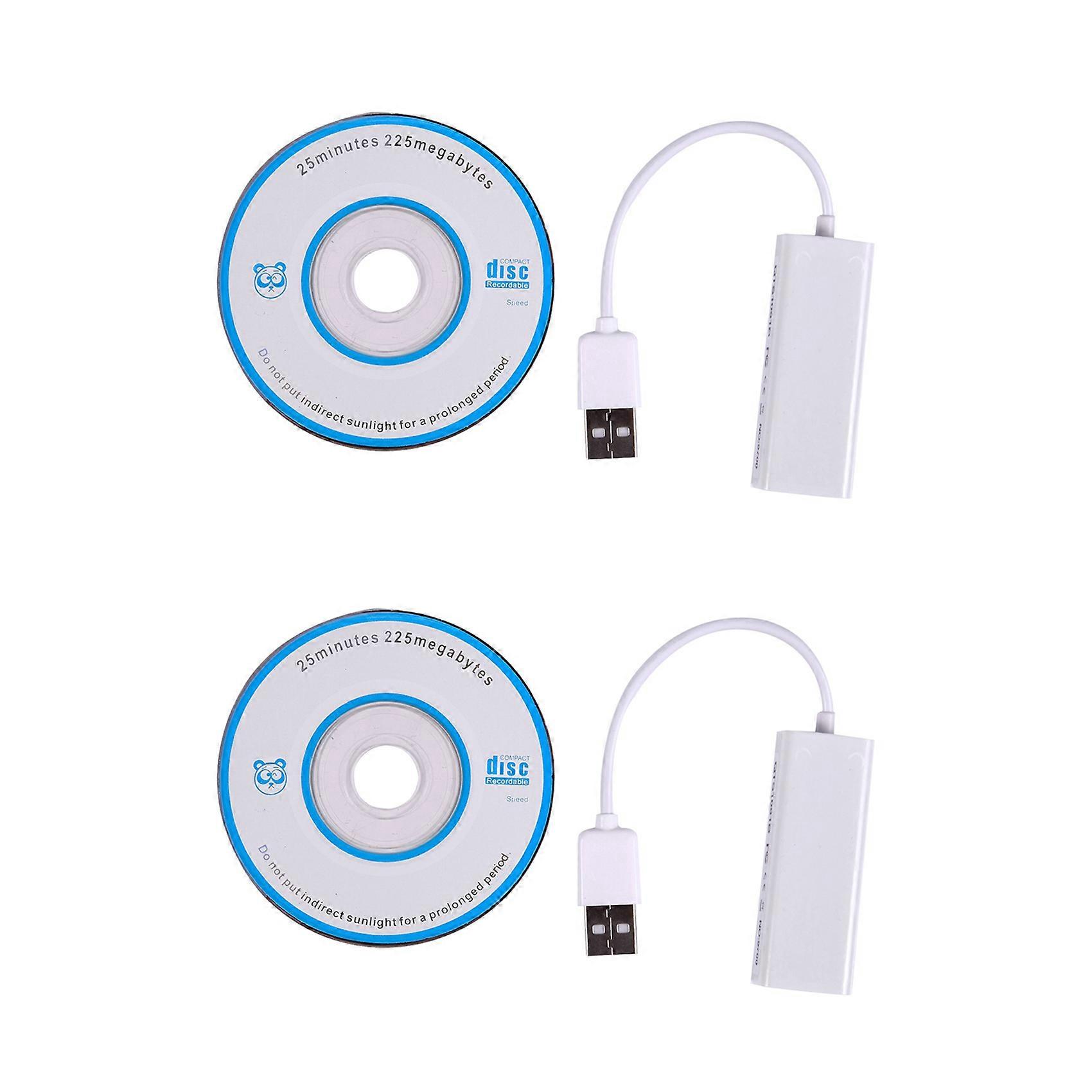 2X USB 2.0 to RJ45 LAN Ethernet Network Adapter for Apple Mac MacBook Air Laptop PC