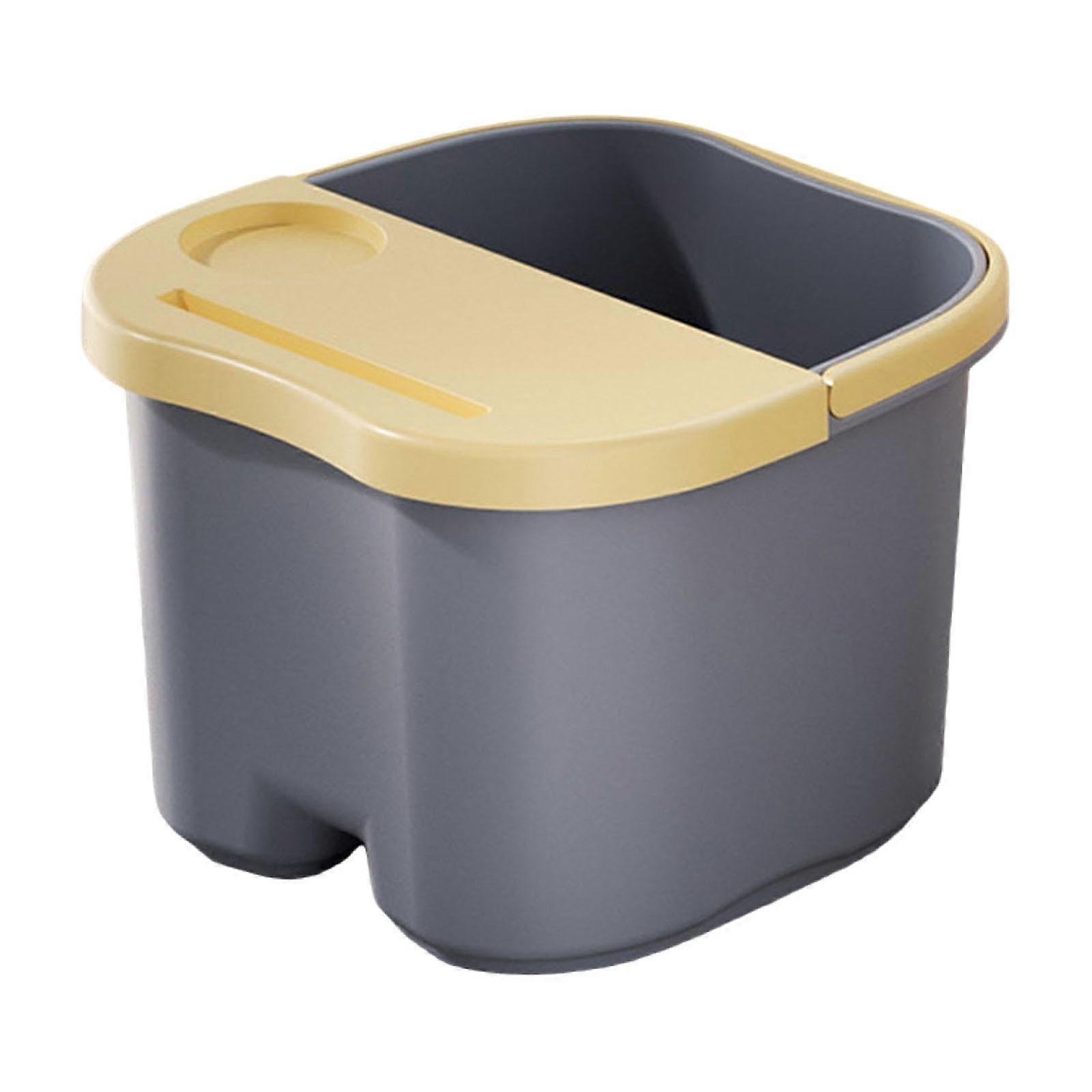 Foot Soaking Tub Deep Calf Soak Basin with Handle NonSlip Base for Home Spa Blue