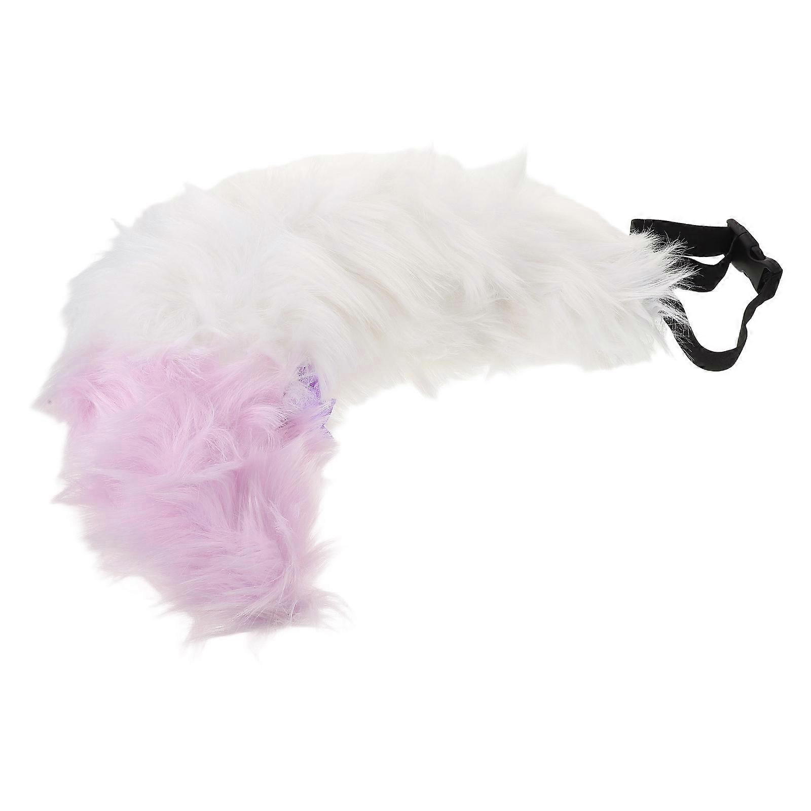 Furry Fox Tail with Adjustable Belt for Halloween Cosplay Accessories