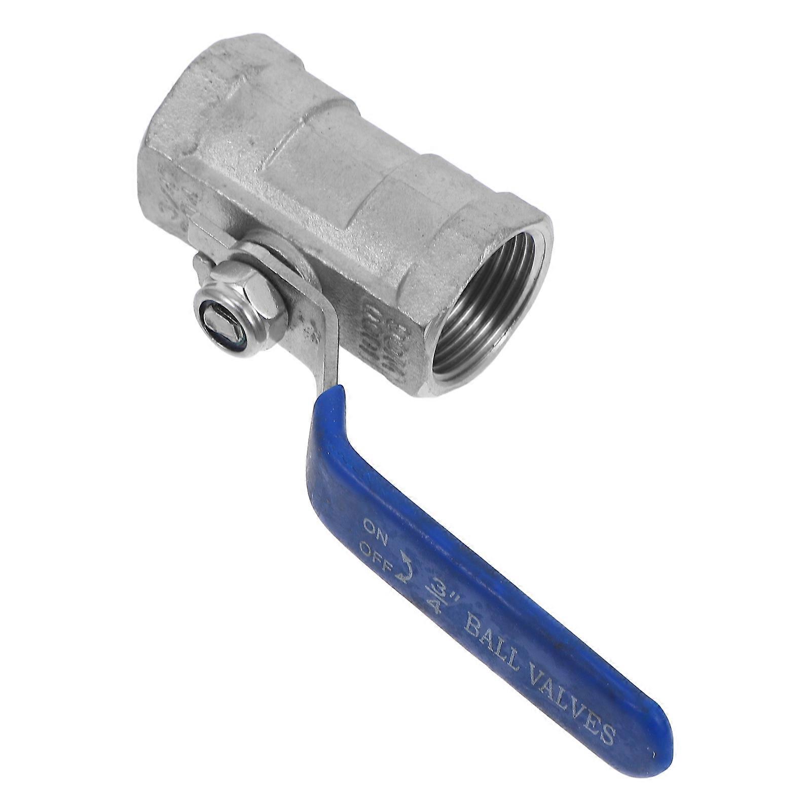 Stainless Steel Full Port Ball Valve with 3/4 NPT Threads for Home Use and High Flow Applications