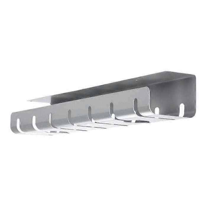 Roline Kabelguide för montering under skrivbord, silver (2-pack)