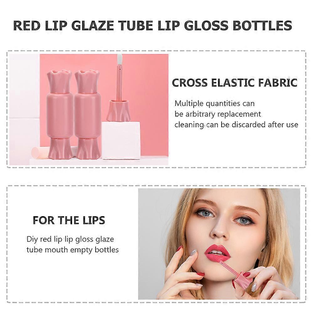 Empty Lip Gloss Tube for Storage Use 20Pcs Pink Plastic Lip Gloss Container