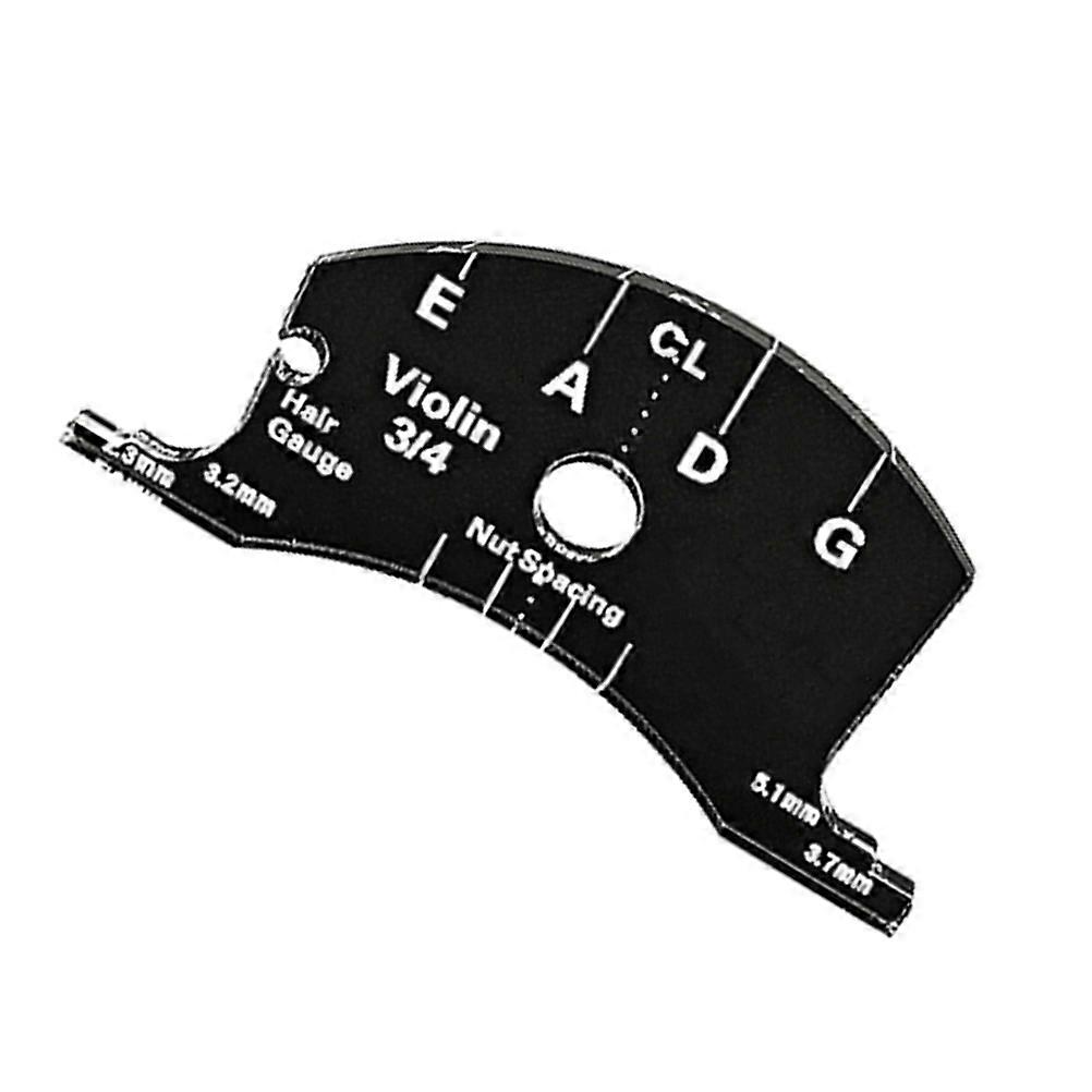 Black Plastic Violin Bridge Tool for Measuring String Height and Distance Practical Aid for Guitar Use