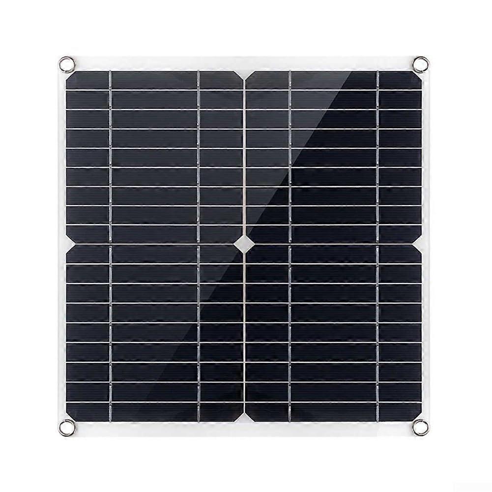 20W 18V Flexible Monocrystalline Solar Panel Kit, Portable Waterproof Charger with Dual USB DC Output for RV, Marine, Camping