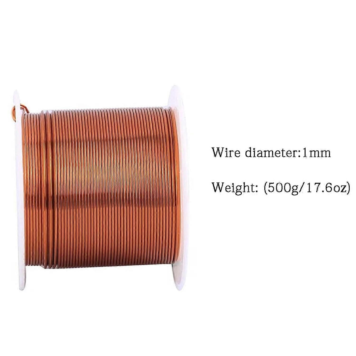 Enameled Copper Wire Spool Insulated 1.00mm Diameter 500 G For Transformers And Inductors