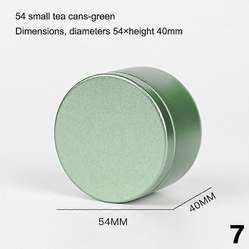 Portable Multipurpose Solid Color Mini Tin Box With Airtight Lid Tea Sealed Jar Packing Box Small Tinplate Tea Storage Can Gift