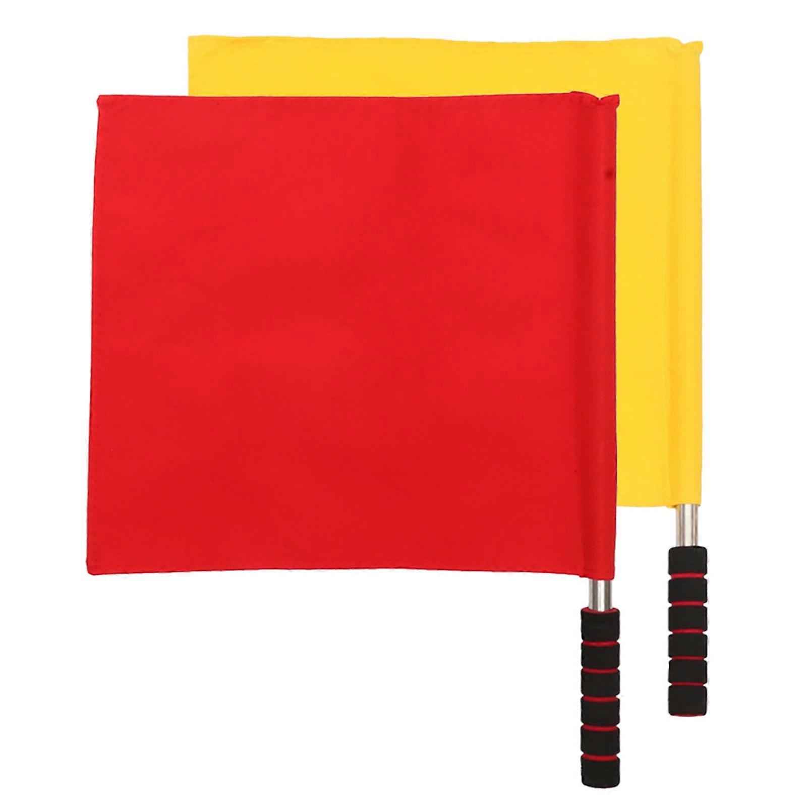 Soccer Signal Flags Warning Referee Flags for Matches 6Pcs Set