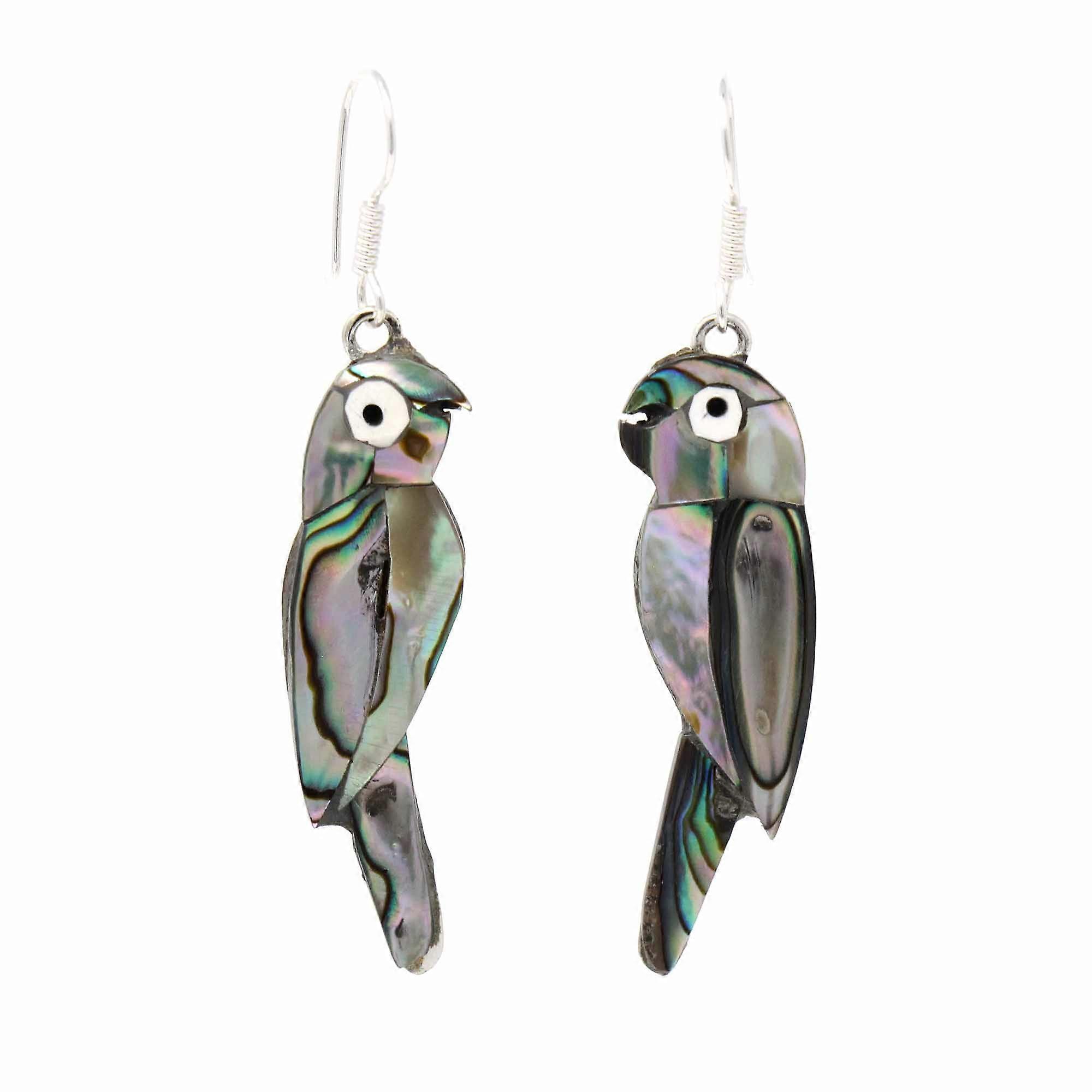 Earrings Abalone Parrot