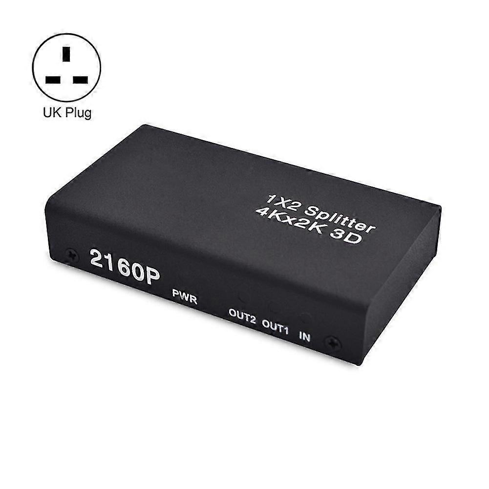 1x2 Hdmi-compatible High Clarity Splitter 4kx2k Simultaneous Display Video Audio Adapter