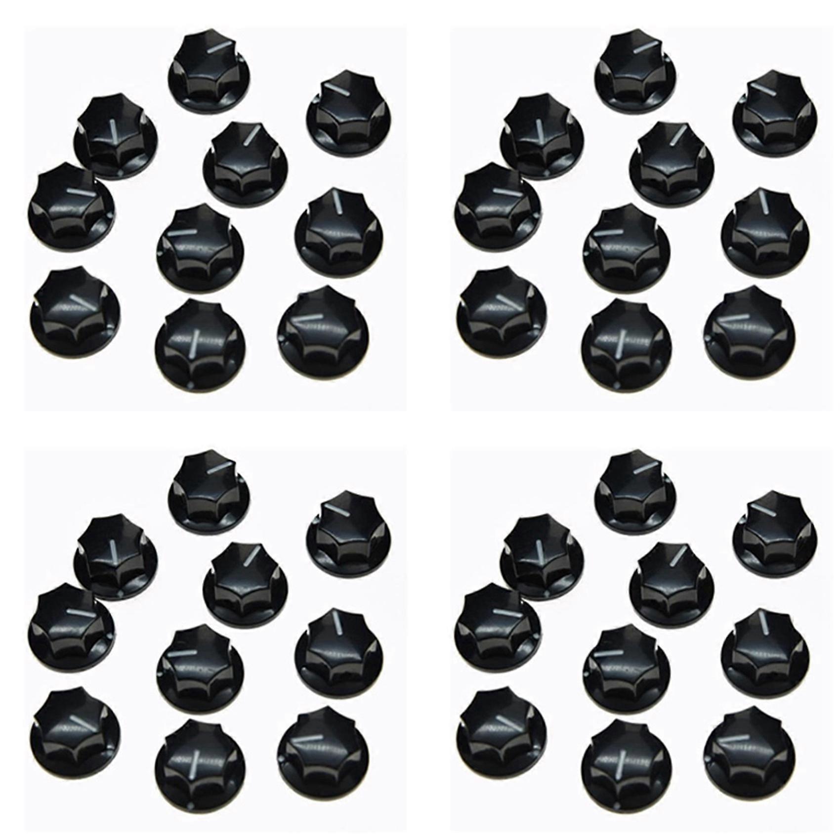 40Pcs Guitar Knobs Amplifier Amp Knob Bass Tone Volume Knobs for Guitarra Brass