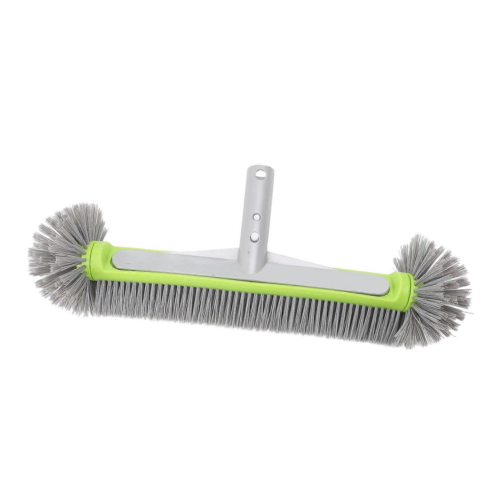 Heavy Duty Pool Wall Brush with ExtraWide Head, Scratch Nylon Bristles, Aluminum Frame
