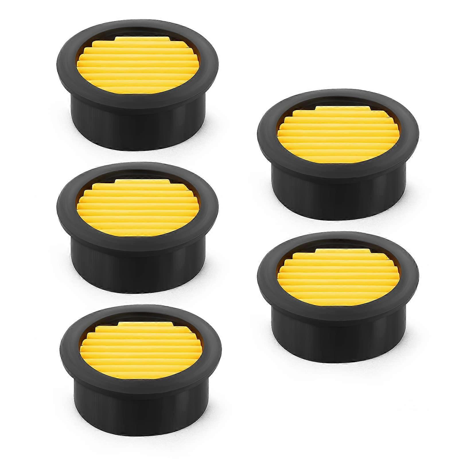5PCS Air Compressor Filter with Paper Intake Element 50x60mm, Noise Reduction and Easy Replacement