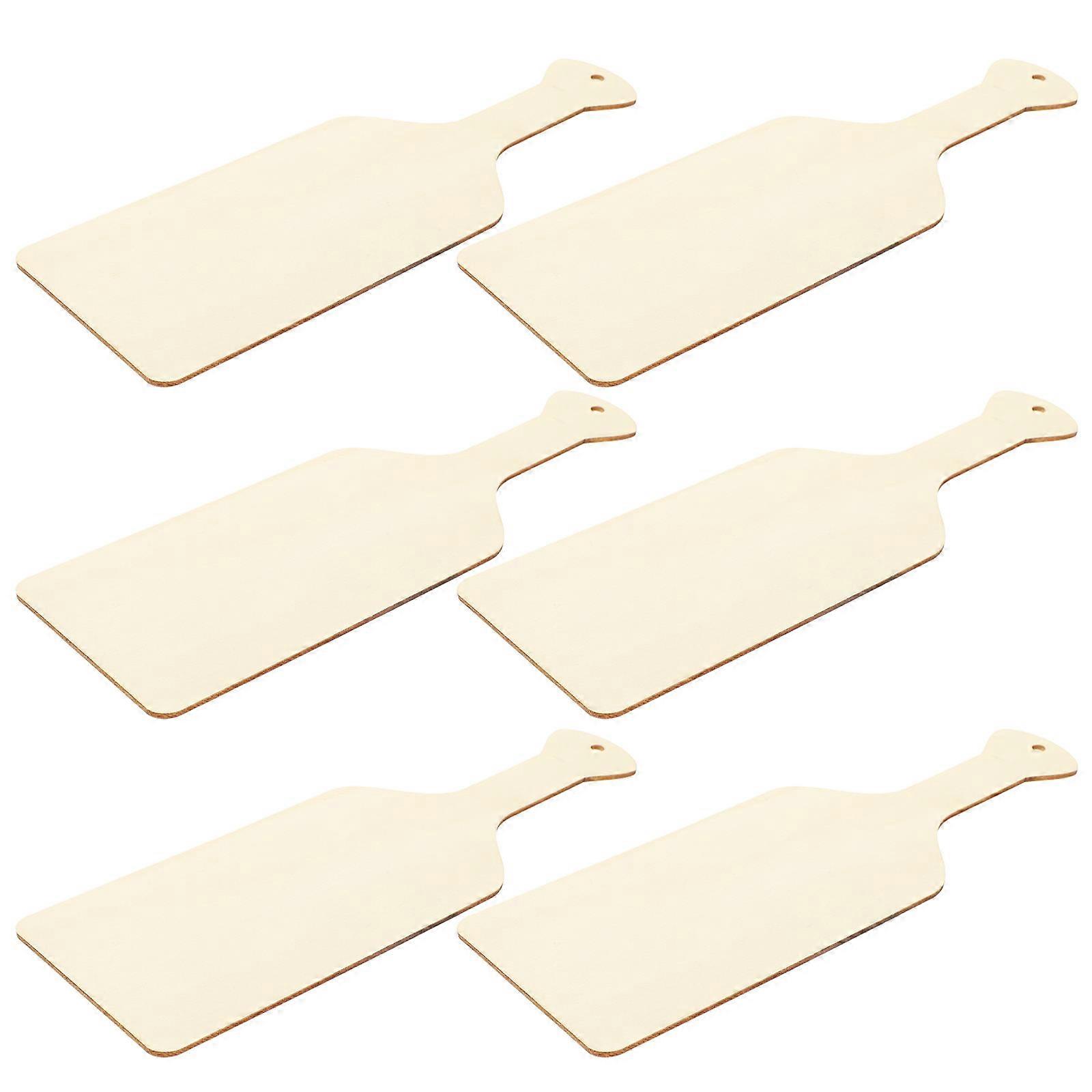 Small Charcuterie Boards Mini Kitchen Boards Diy Projects Rectangular Shape Khaki 6Pcs