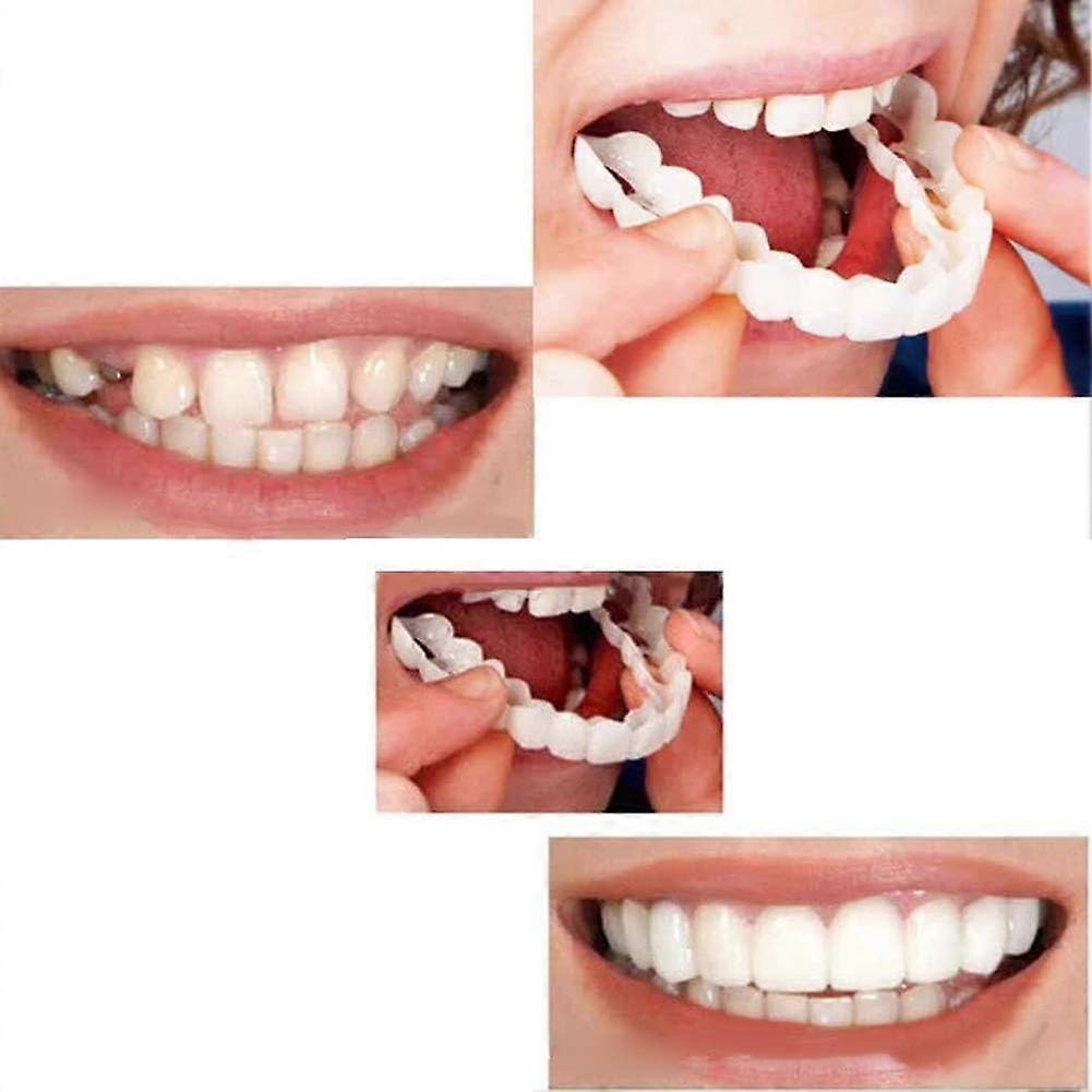 Clip On Veneers for Missing Teeth, Fake Teeth Dentures,  and Bottom Set