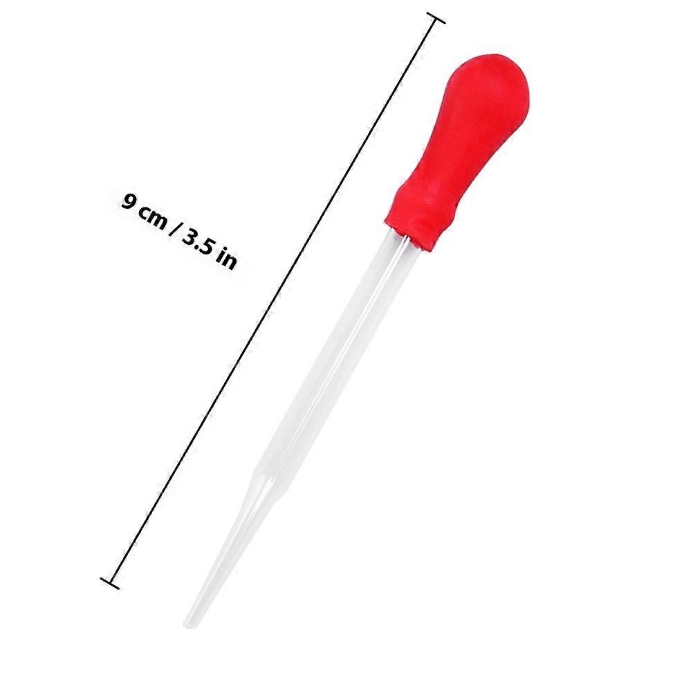 Droppers Durable Glass Pipette Dropper for Dropping Use 13Pcs Red