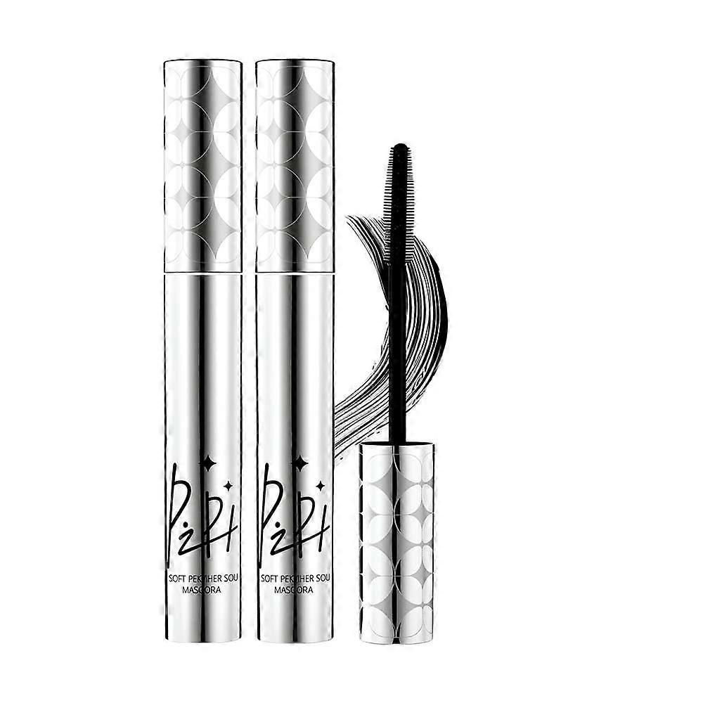 Waterproof Volumizing Mascara Black 2 Pack for Thinning Lashes with LongLasting Length Formula
