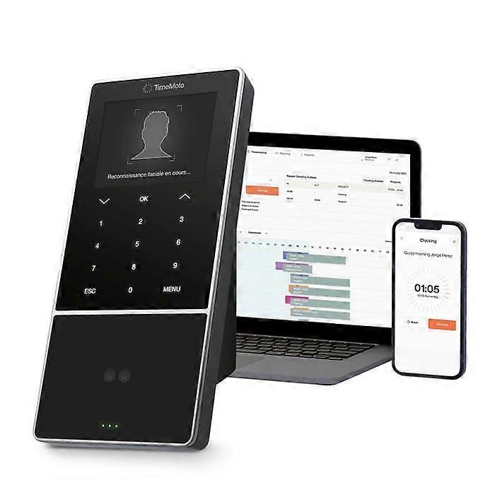 Pointeuse - TimeMoto - TM-838 SC - Face ID - RFID - Wi-Fi