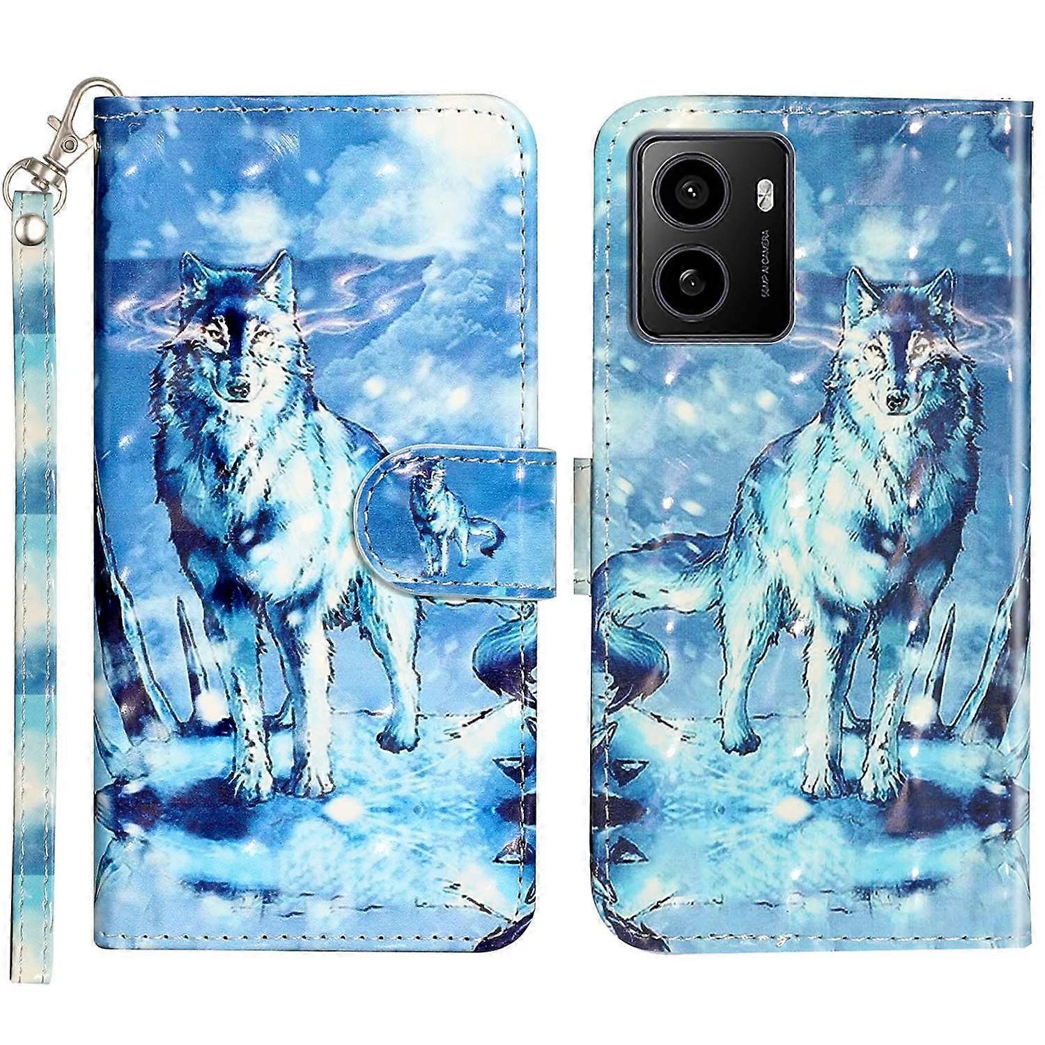 For HMD Pulse/Pulse+ Case 3D Pattern Printed Phone Leather Phone Cover