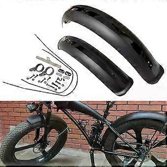 20 inches Bike Mudguard Front Rear Set Components Bicycle Accessories for Mountain Bike Beach Snow Bike Electric Fat Tire Bike 25-26