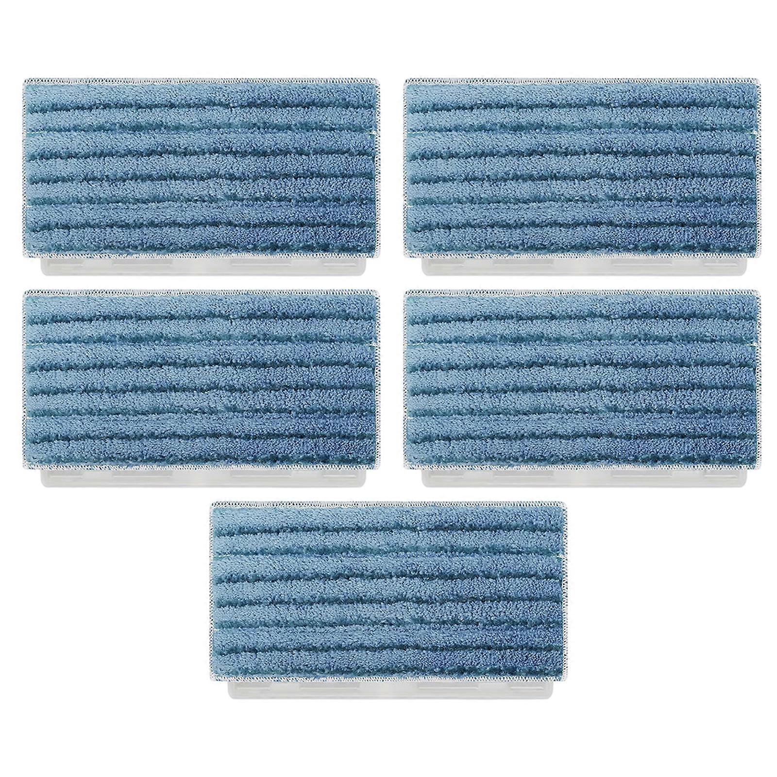 5 Set Multiple Surfaces Hard Floor Pads Removable Dust Box Polyester Texture for Effectively Capturing Dust and Grime Multicolor