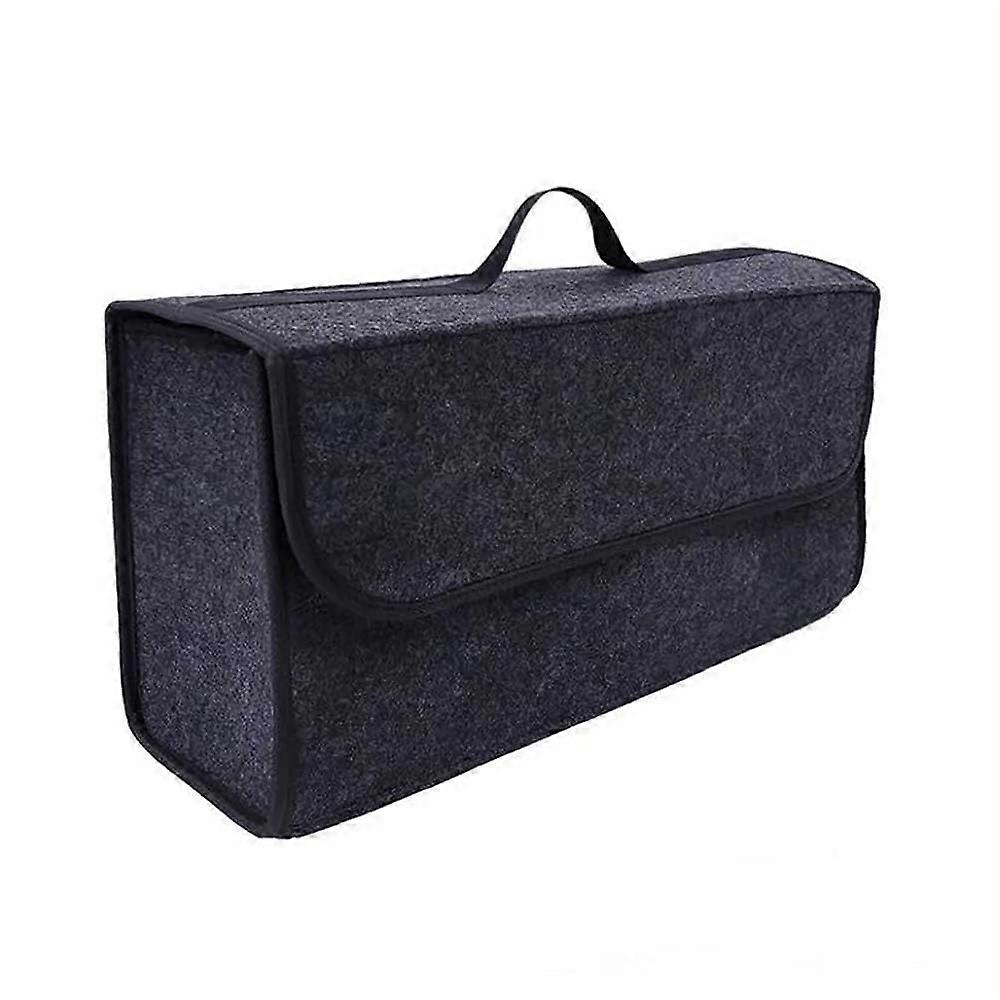Car Boot Organizer for Ford Models, Large Capacity Waterproof Leather Foldable Storage Box with Lid