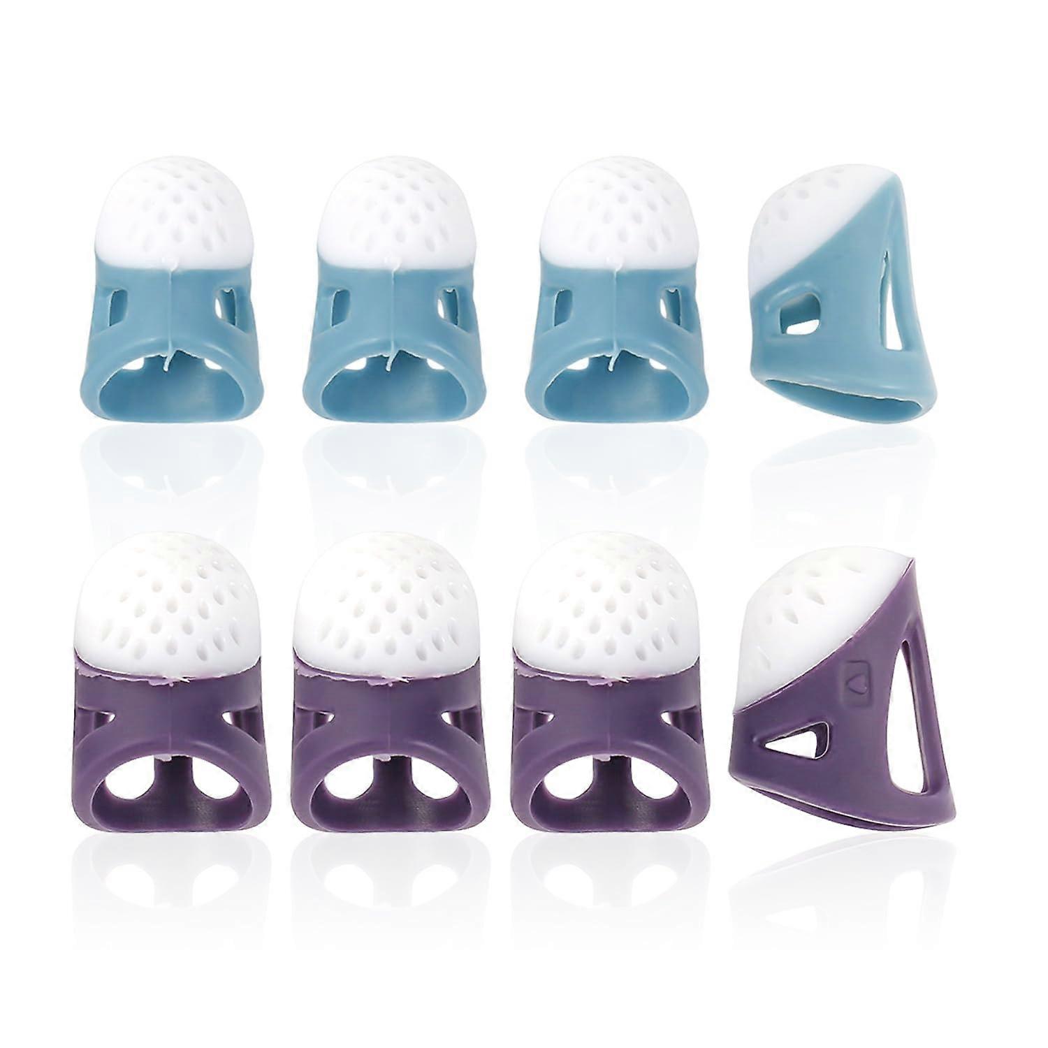 8 Pieces Silicone Sewing Thimbles Set for Needle Protection, Comfortable Wear, Multiple Sizes