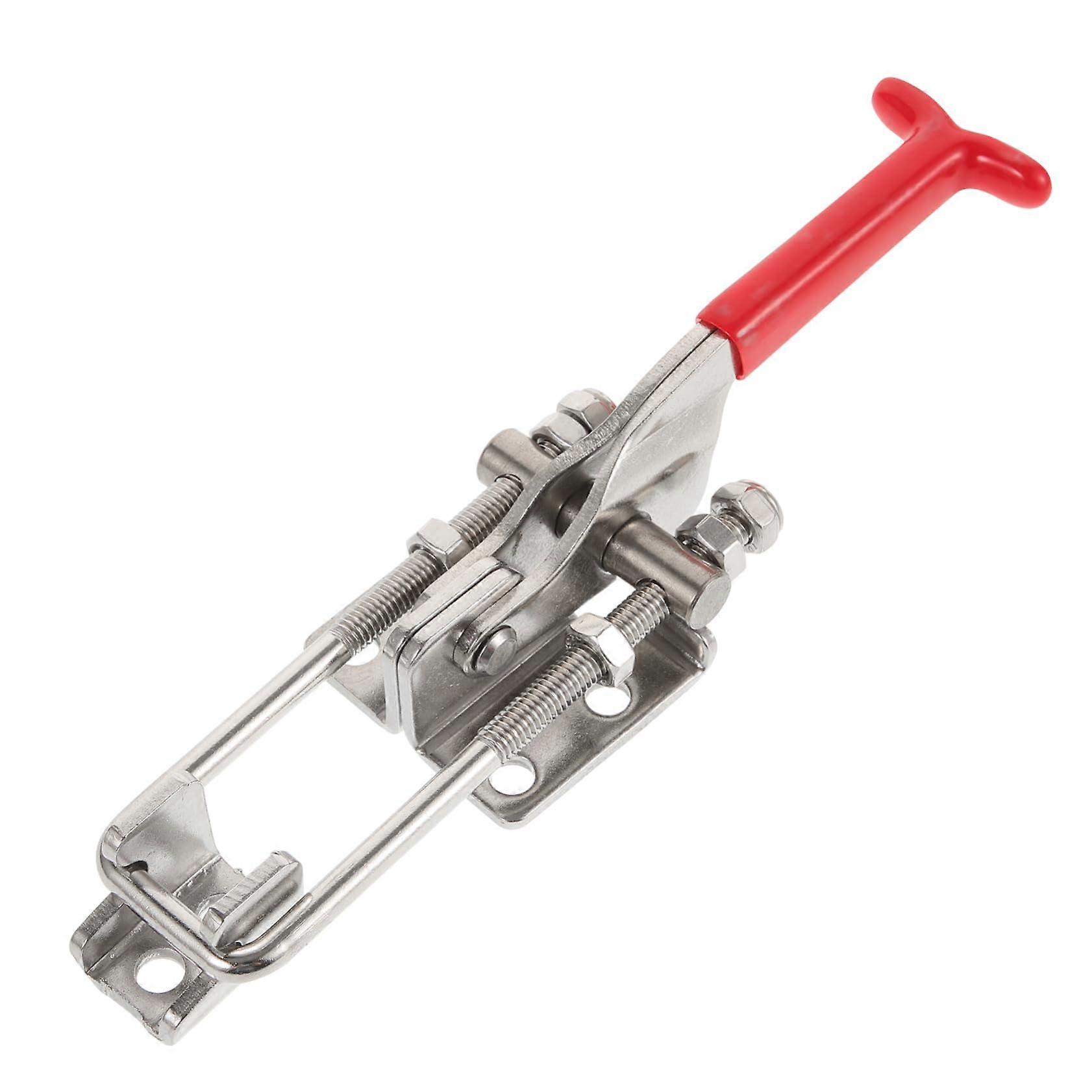 Heavy Duty Adjustable Toggle Latch Clamp with Spring Loaded Lock for Cabinets Toolboxes and Storage Boxes