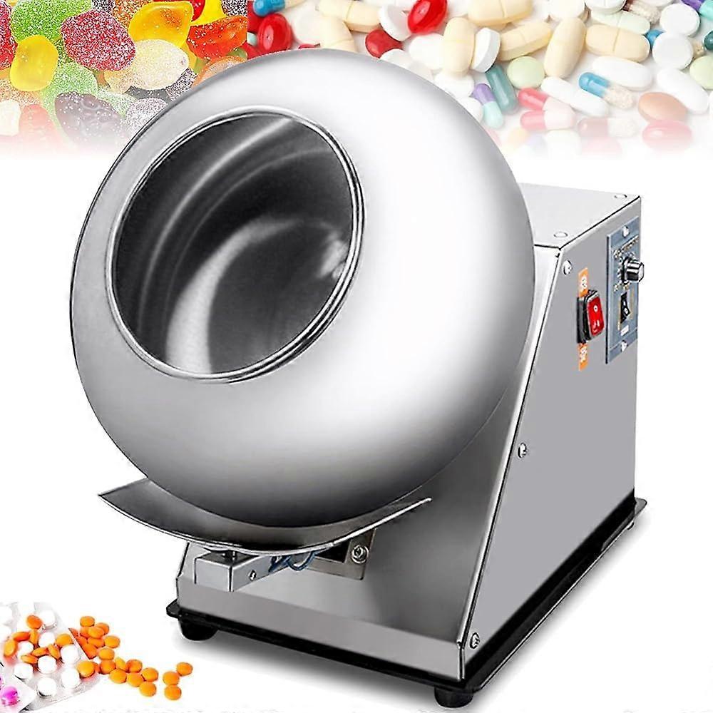 Small Commercial Chocolate Coating Machine with Adjustable Drum Speed and Uniform Heating 110V