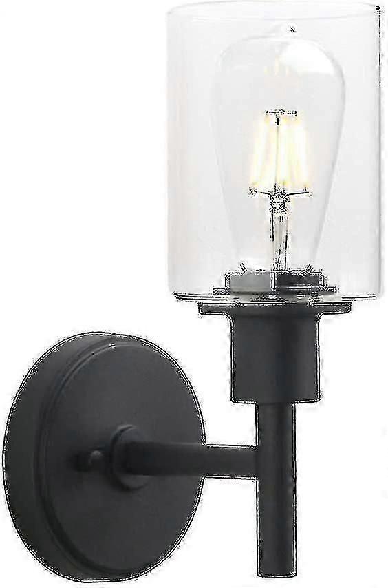 Retro Style Wall Light Industrial Cylindrical Glass Lamp#4