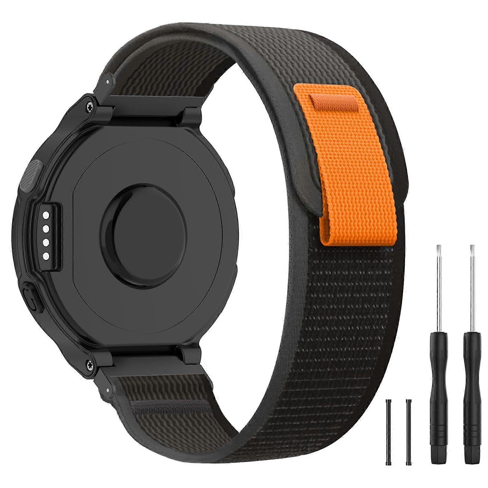 Watch Band Nylon Loop Strap with Quick Velcro Adjustment Breathable Comfort for Garmin Forerunner