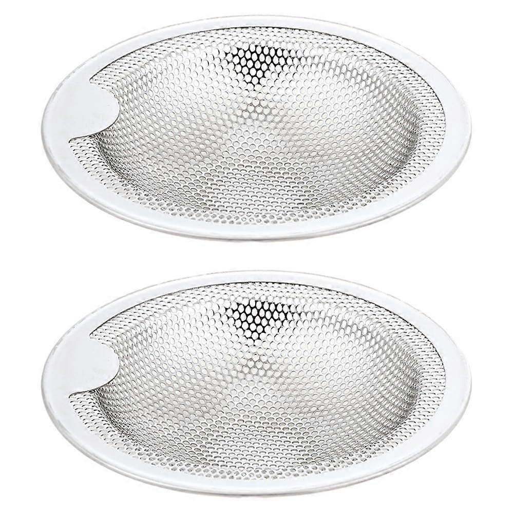 Kitchen Sink Strainer with Handle, 304 Stainless Steel AntiClogging Basket for Garbage Disposal, 2 Pack